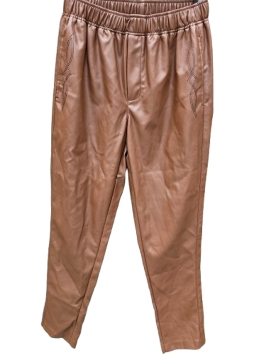 Ariat Pants - Ariat Faux Leather Pull on Jogger Pants Western Stitching Size XS